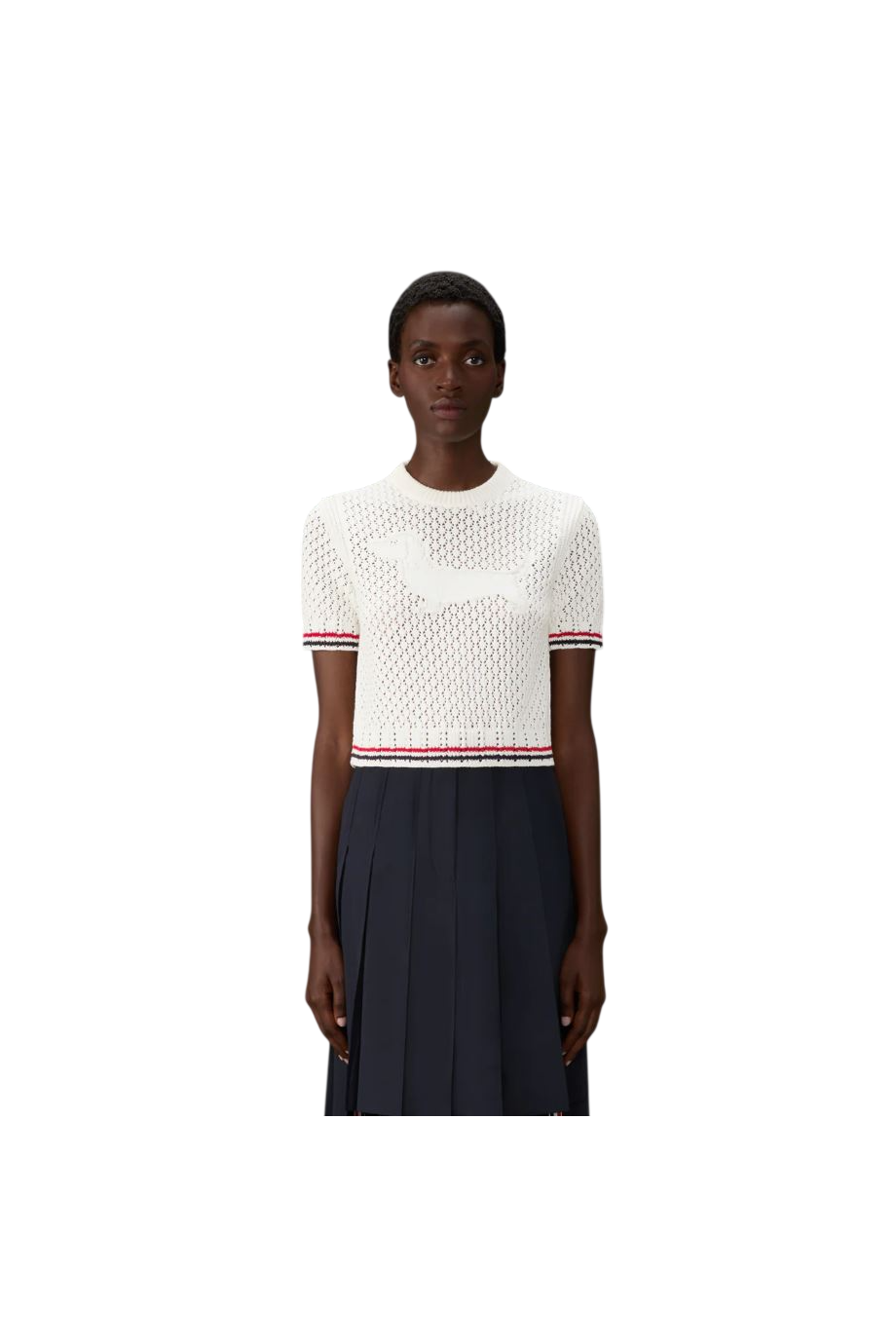 Hector pointelle-knit cotton sweater