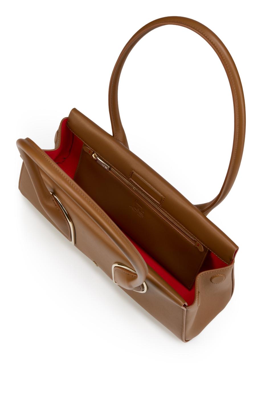 Venus leather baguette top handle bag