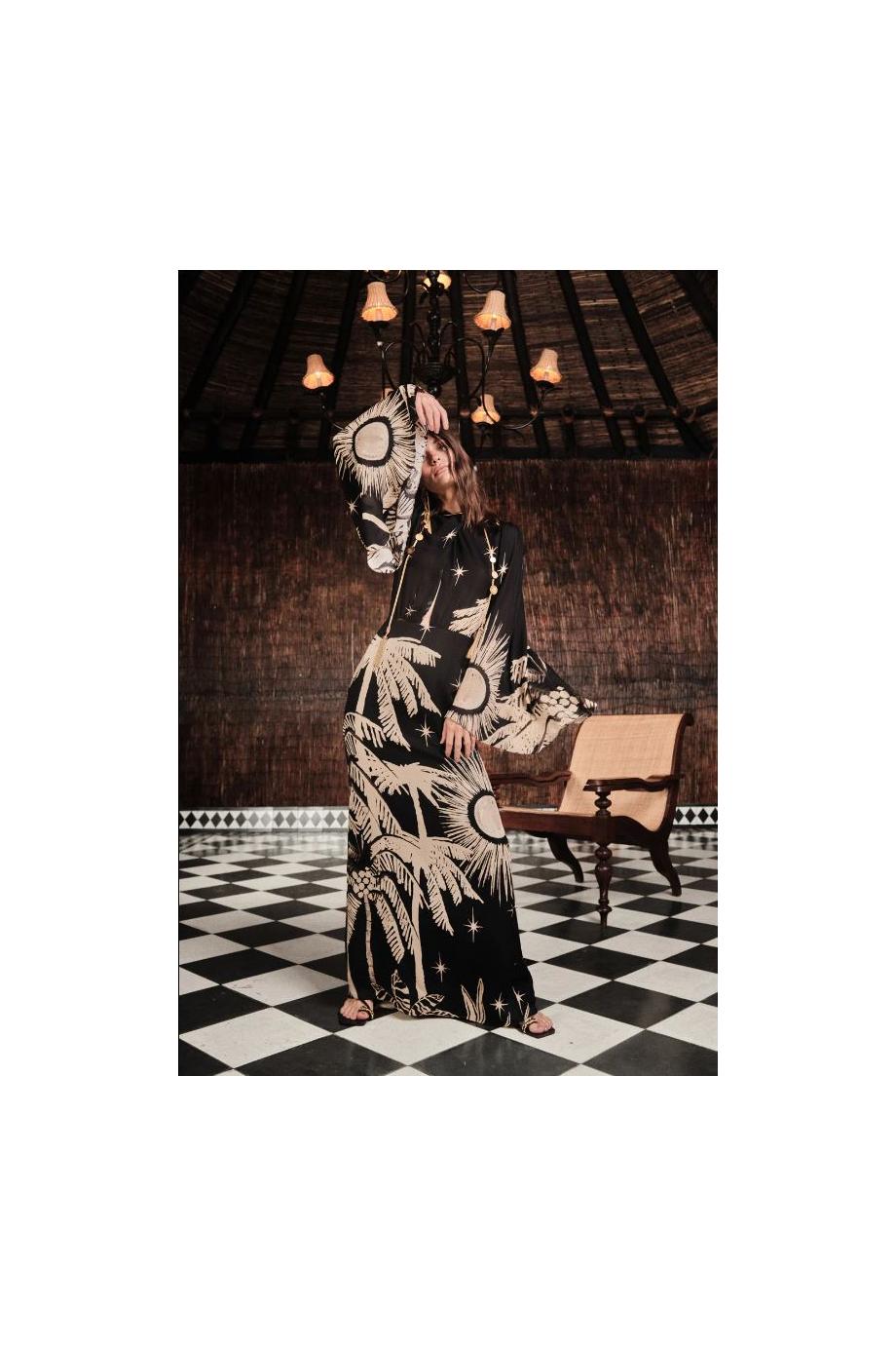 Primera printed silk maxi dress 