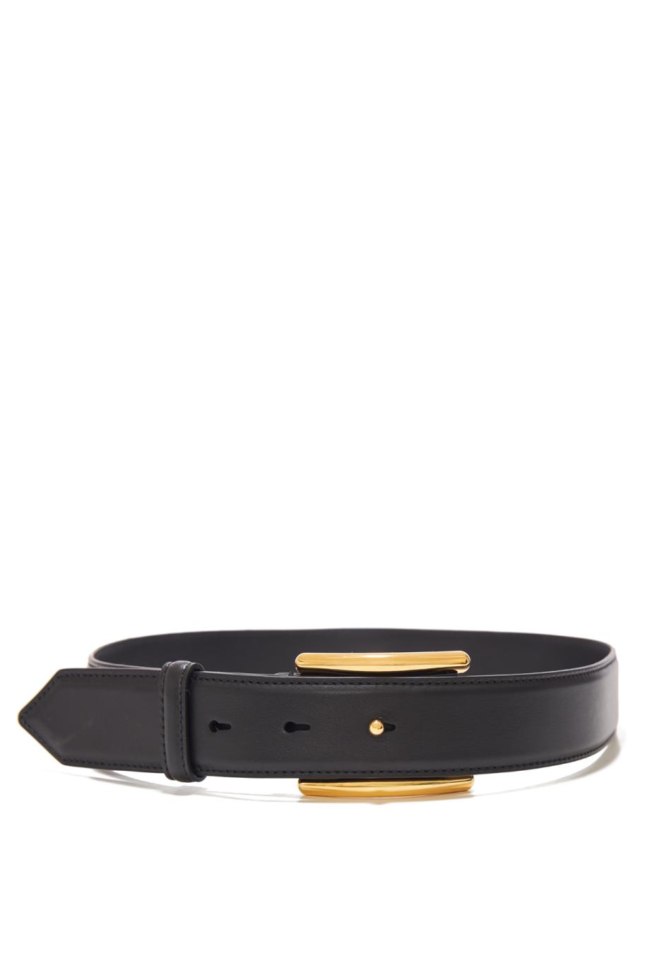 Curve belt in leather