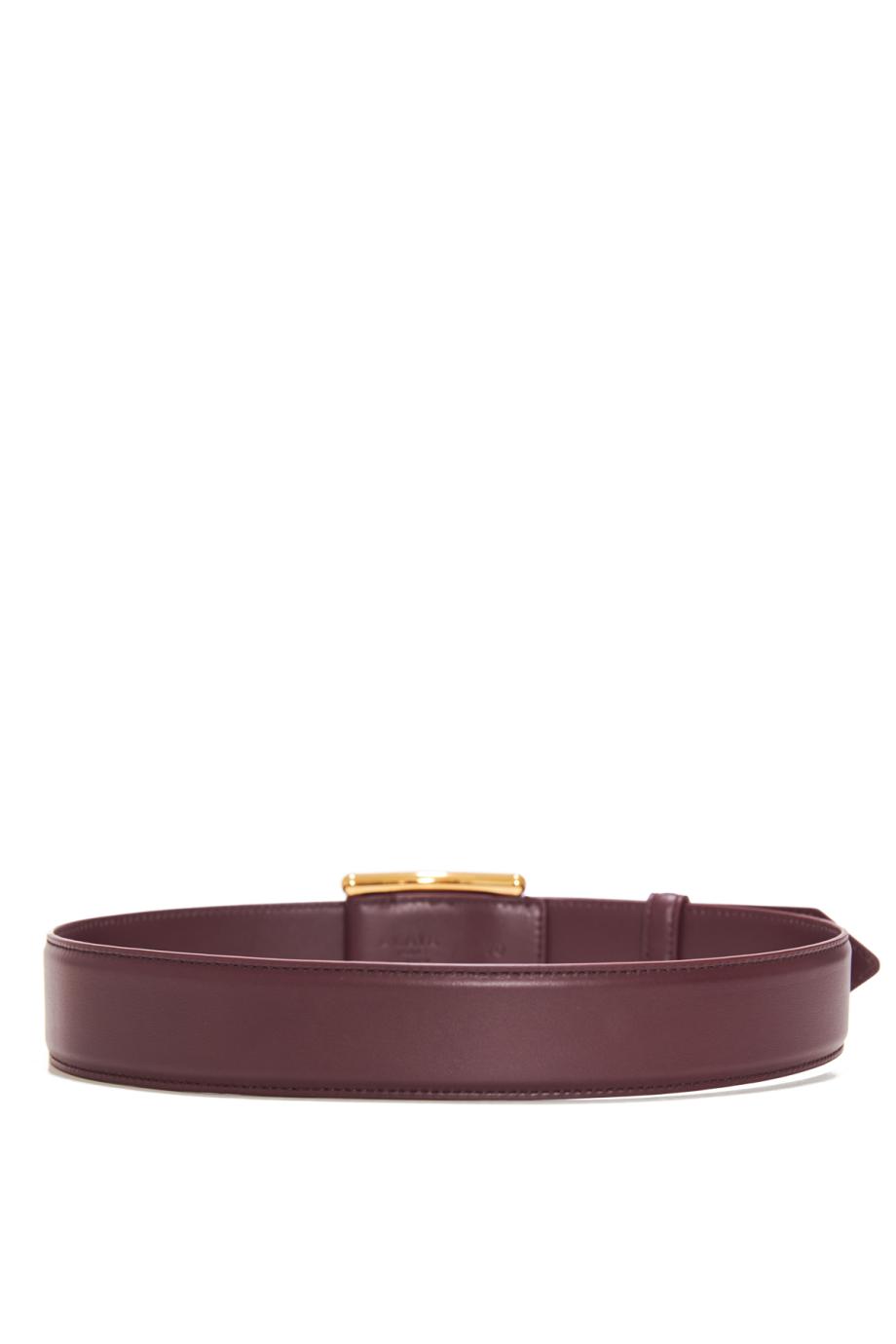 Curve belt in leather