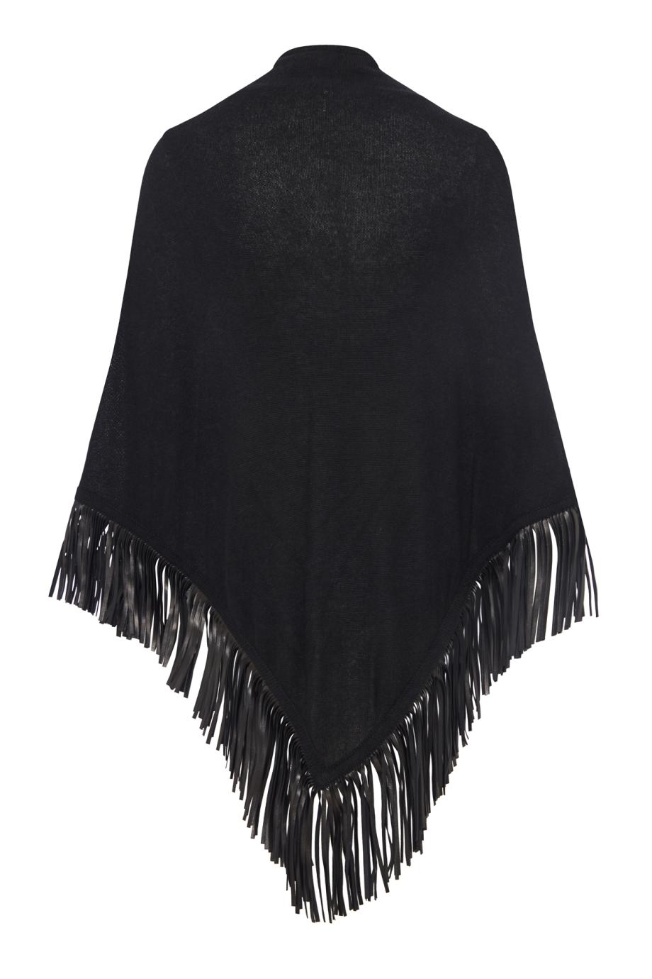 The Triangolo suede-fringed cashmere shawl