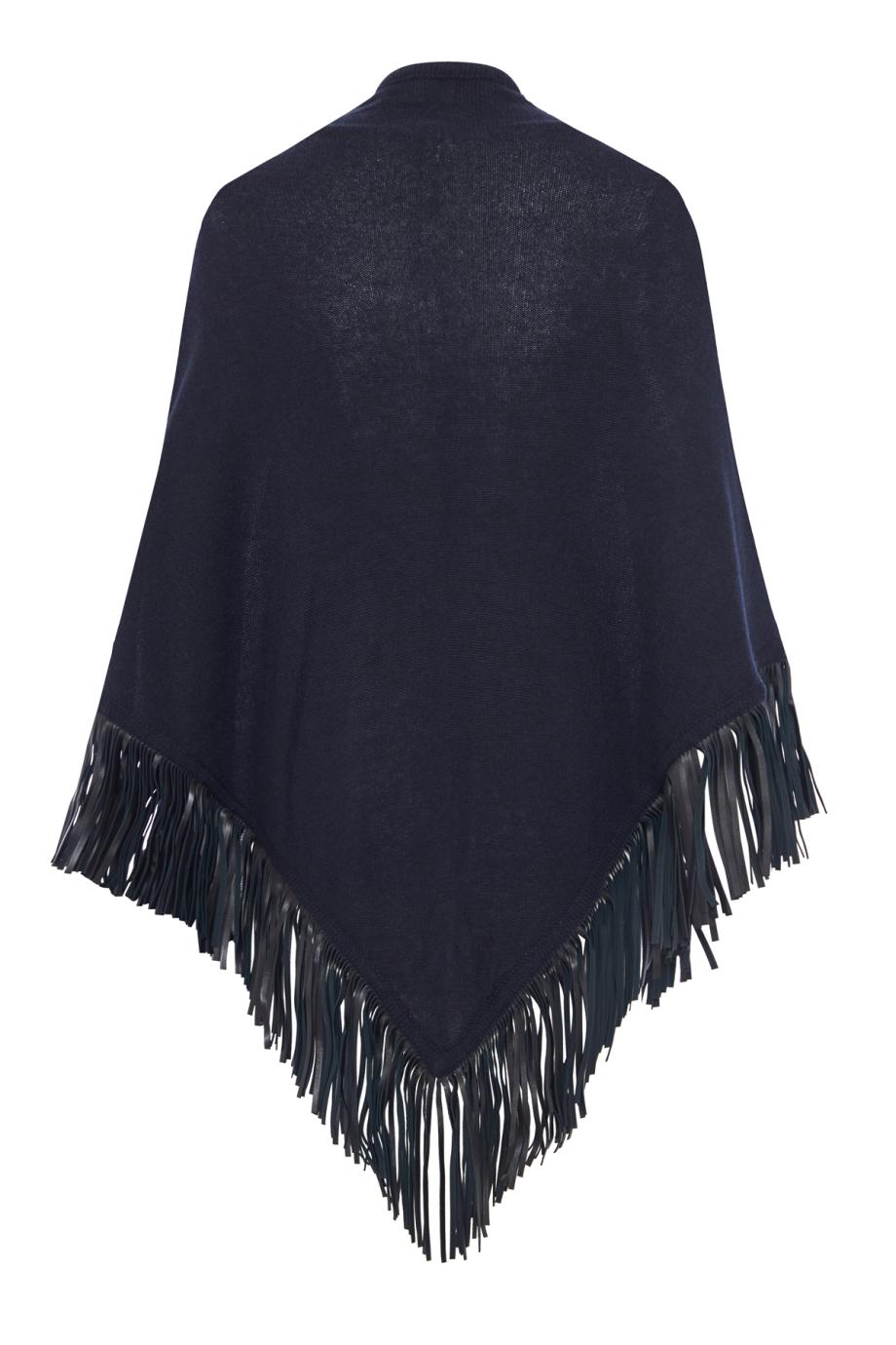The Triangolo suede-fringed cashmere shawl