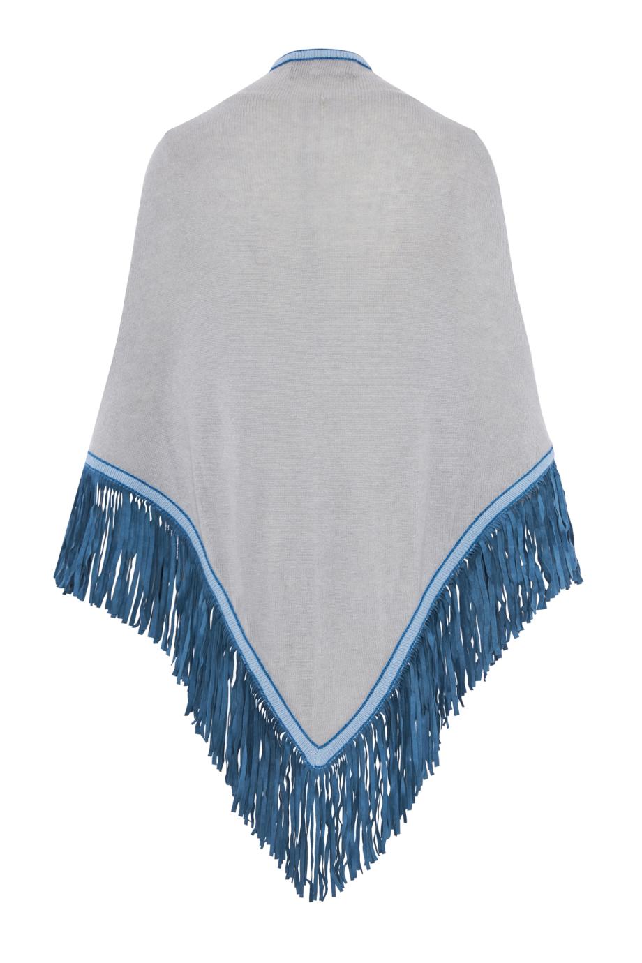 The Triangolo suede-fringed cashmere shawl