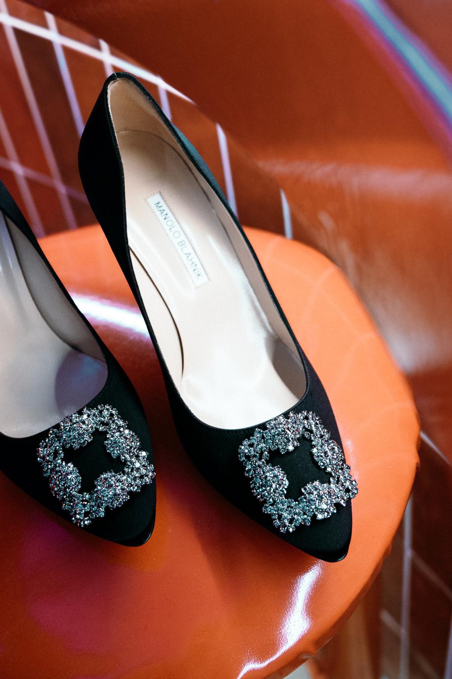 Hangisi 90 satin pumps
