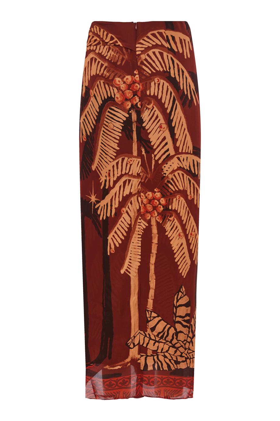 Dance Floor printed silk maxi skirt