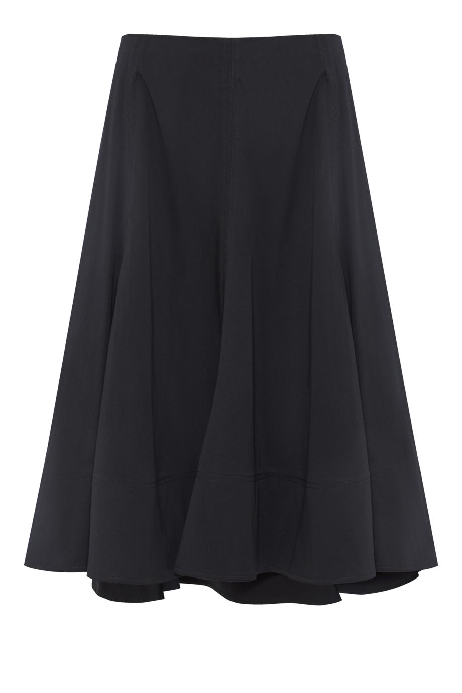 Janan satin midi skirt