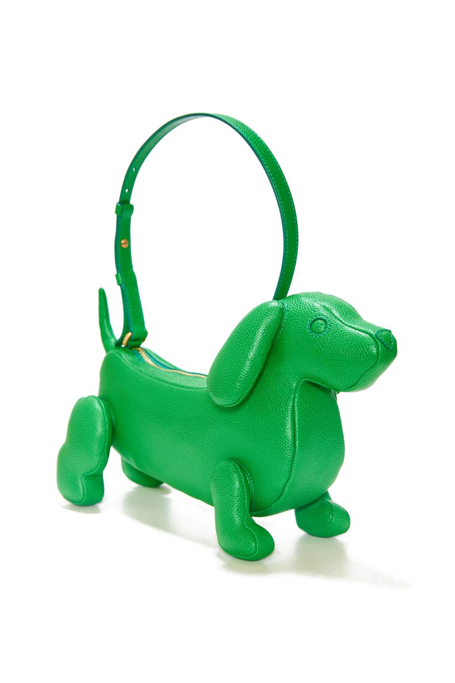 Hector pebbled-leather baguette bag