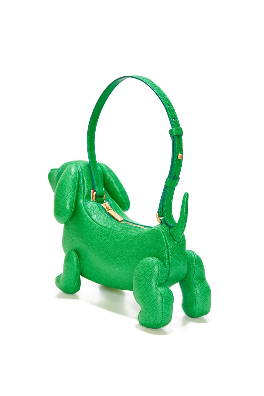Hector pebbled-leather baguette bag
