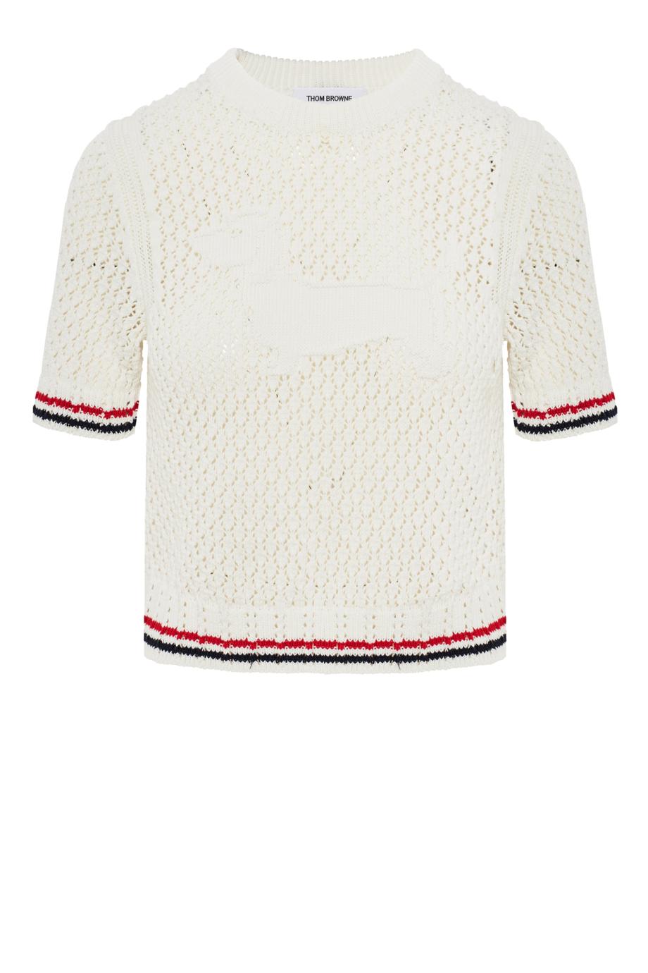 Hector pointelle-knit cotton sweater