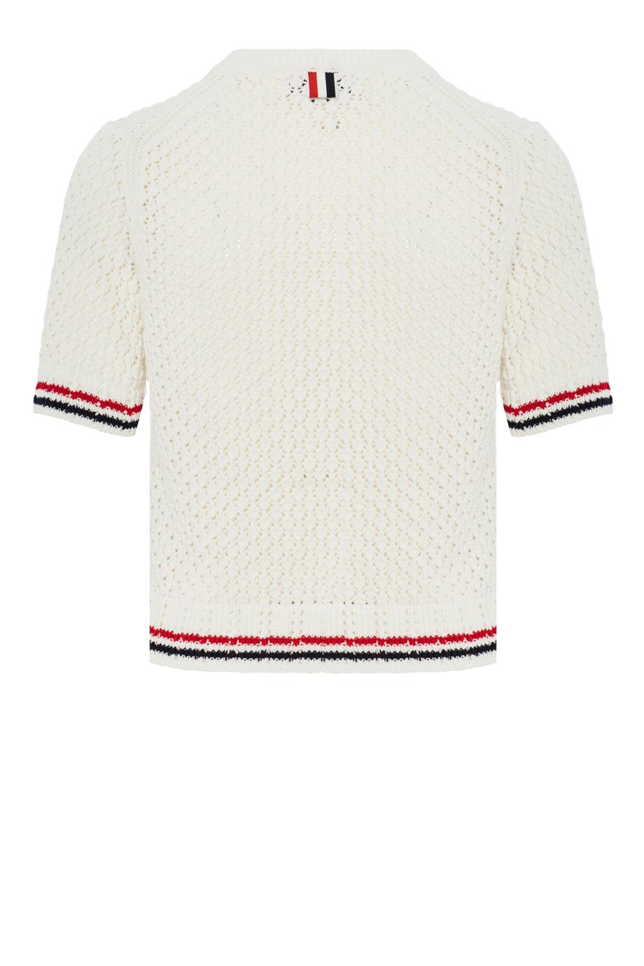 Hector pointelle-knit cotton sweater