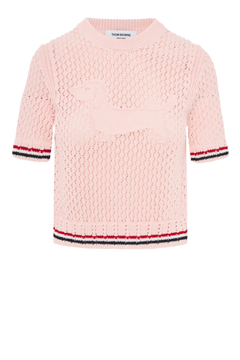 Hector pointelle-knit cotton sweater