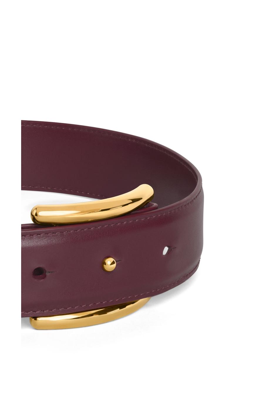 Thin leather belt 