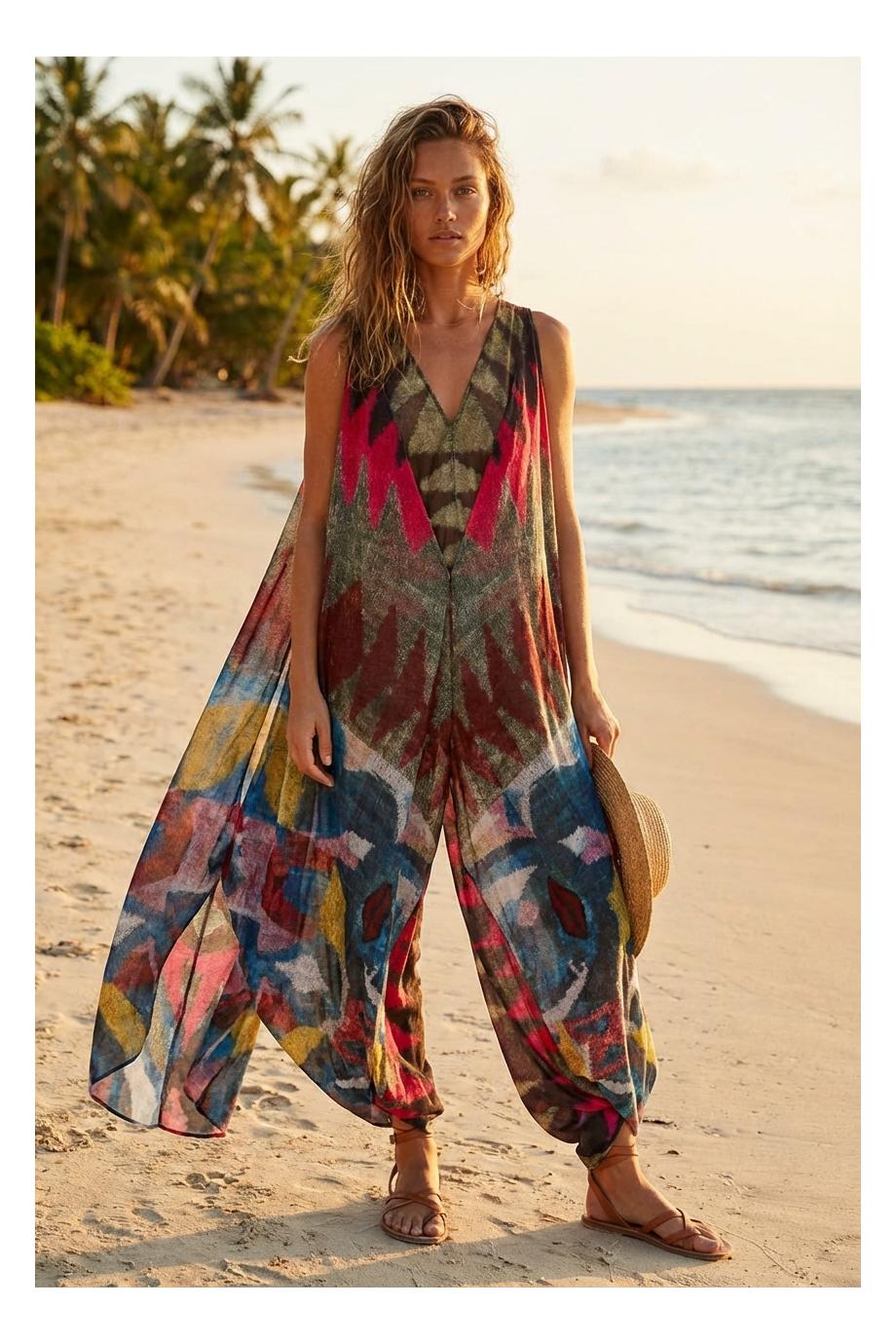 48 embroidered silk kaftan