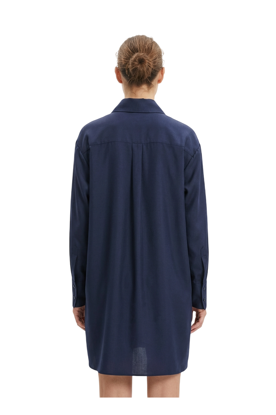 Signature enlogate silk shirt