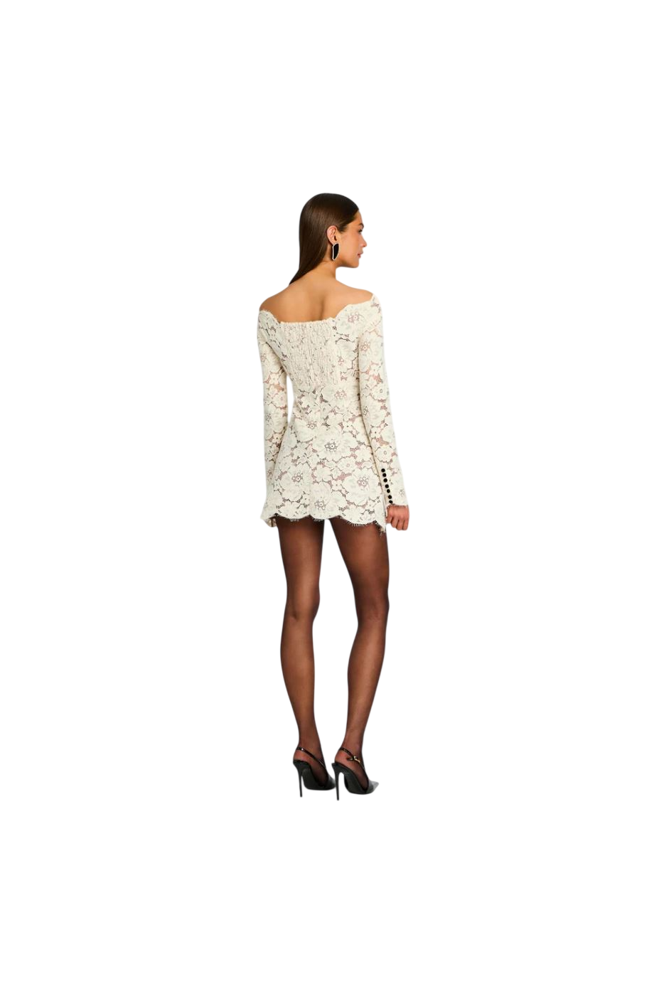 Perdita lace mini dress