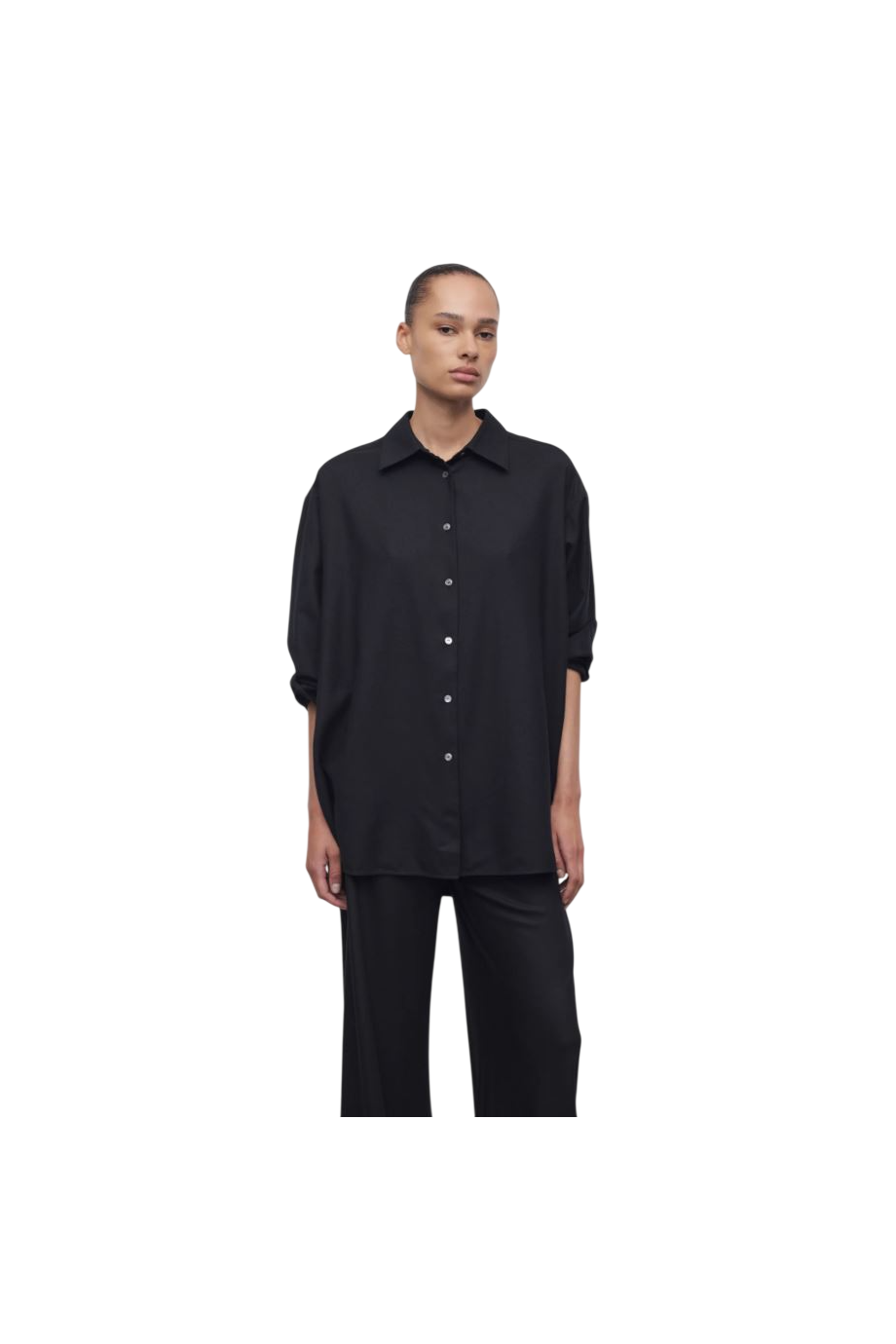 Luka oversized wool-flannel shirt
