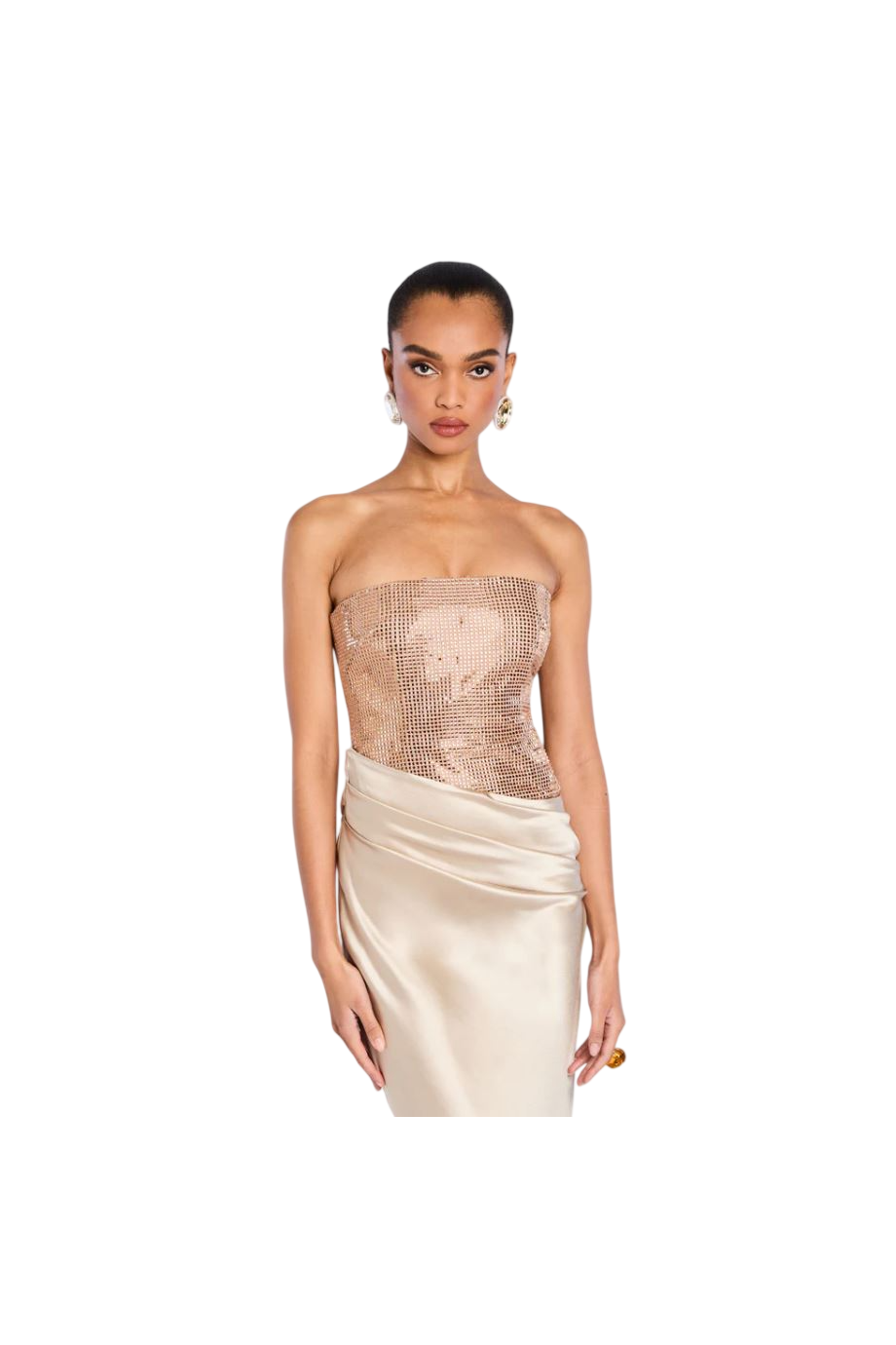 Alexandra embellished strapless maxi dress  