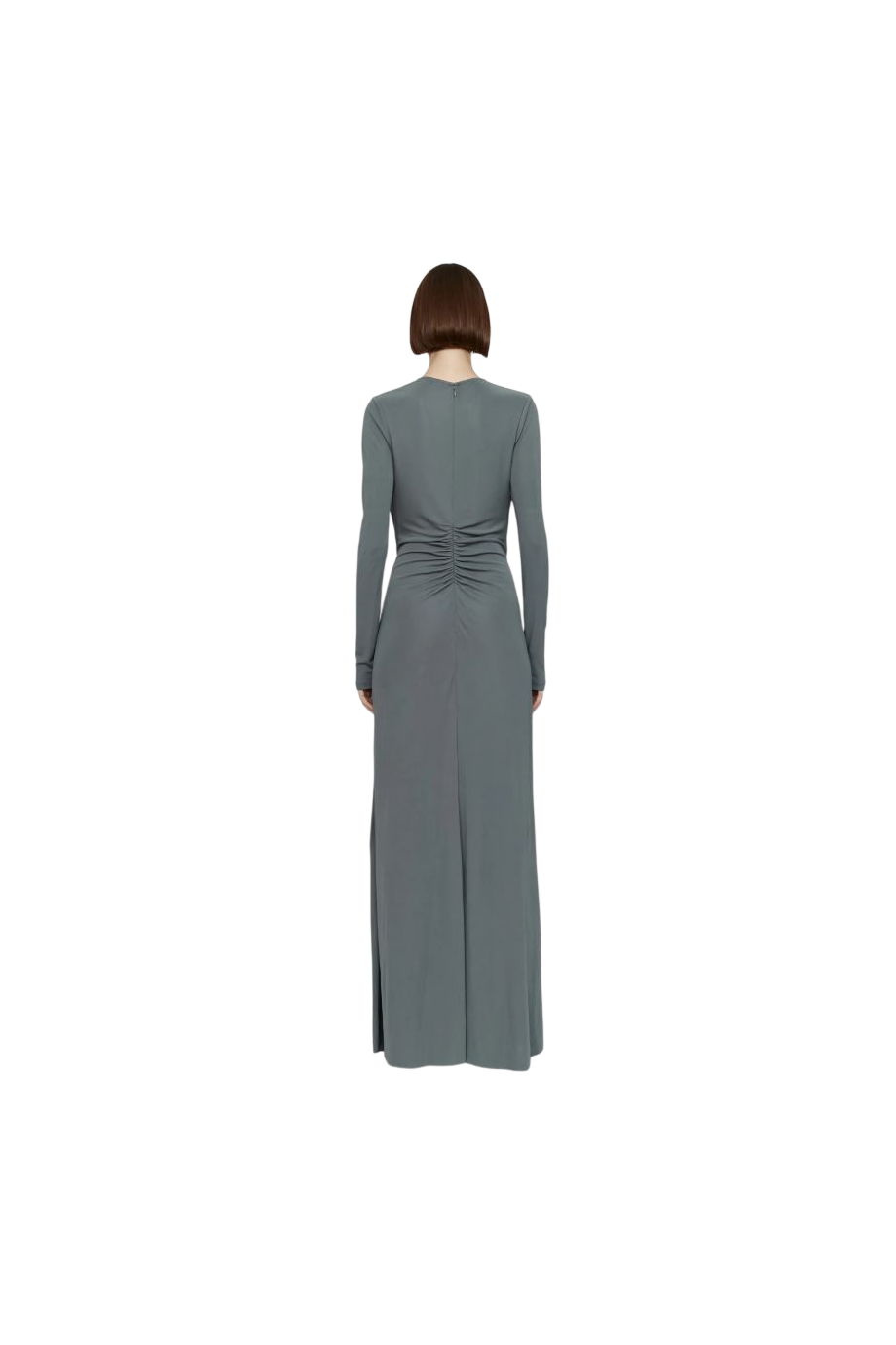 Orica crystal-embellished ruched jersey gown