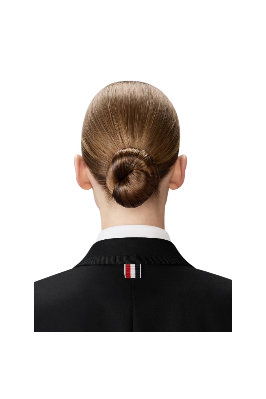 Piped wool-twill blazer 