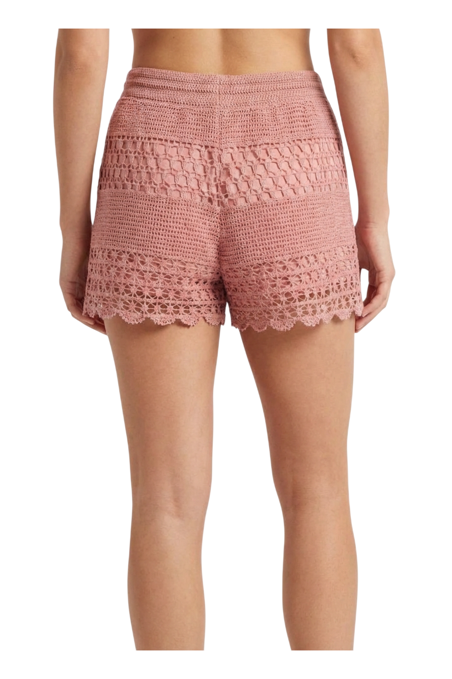 Wanterlust crocheted cotton shorts 