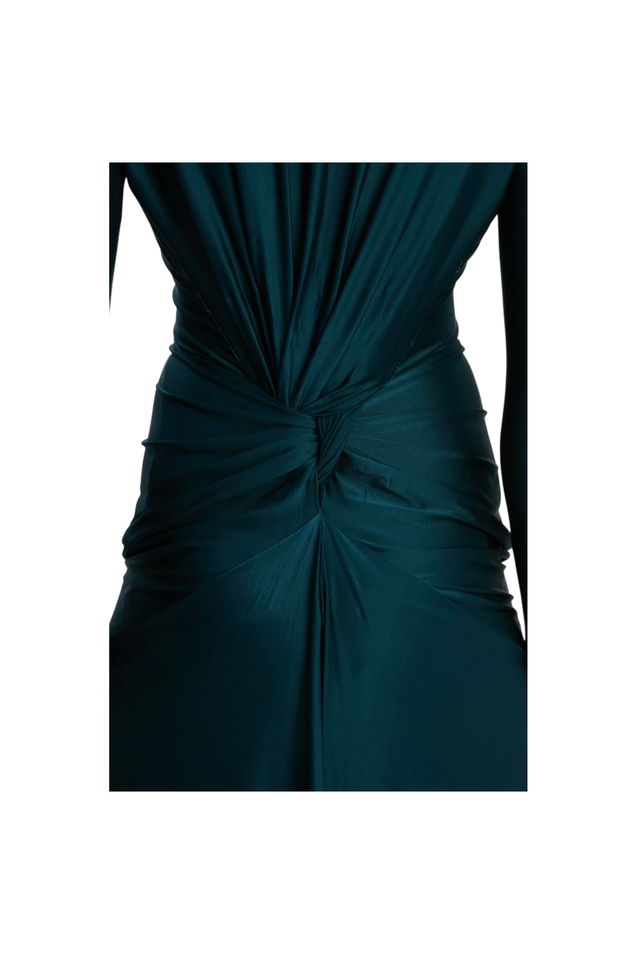 Cut-out satin gown