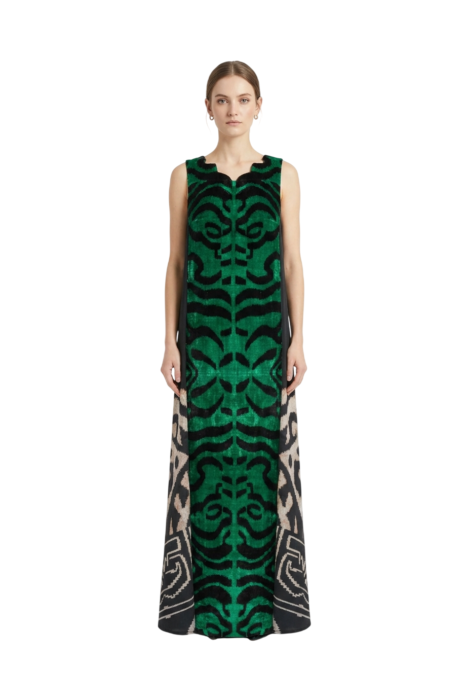 06 Whispers of the Earth silk-blend kaftan