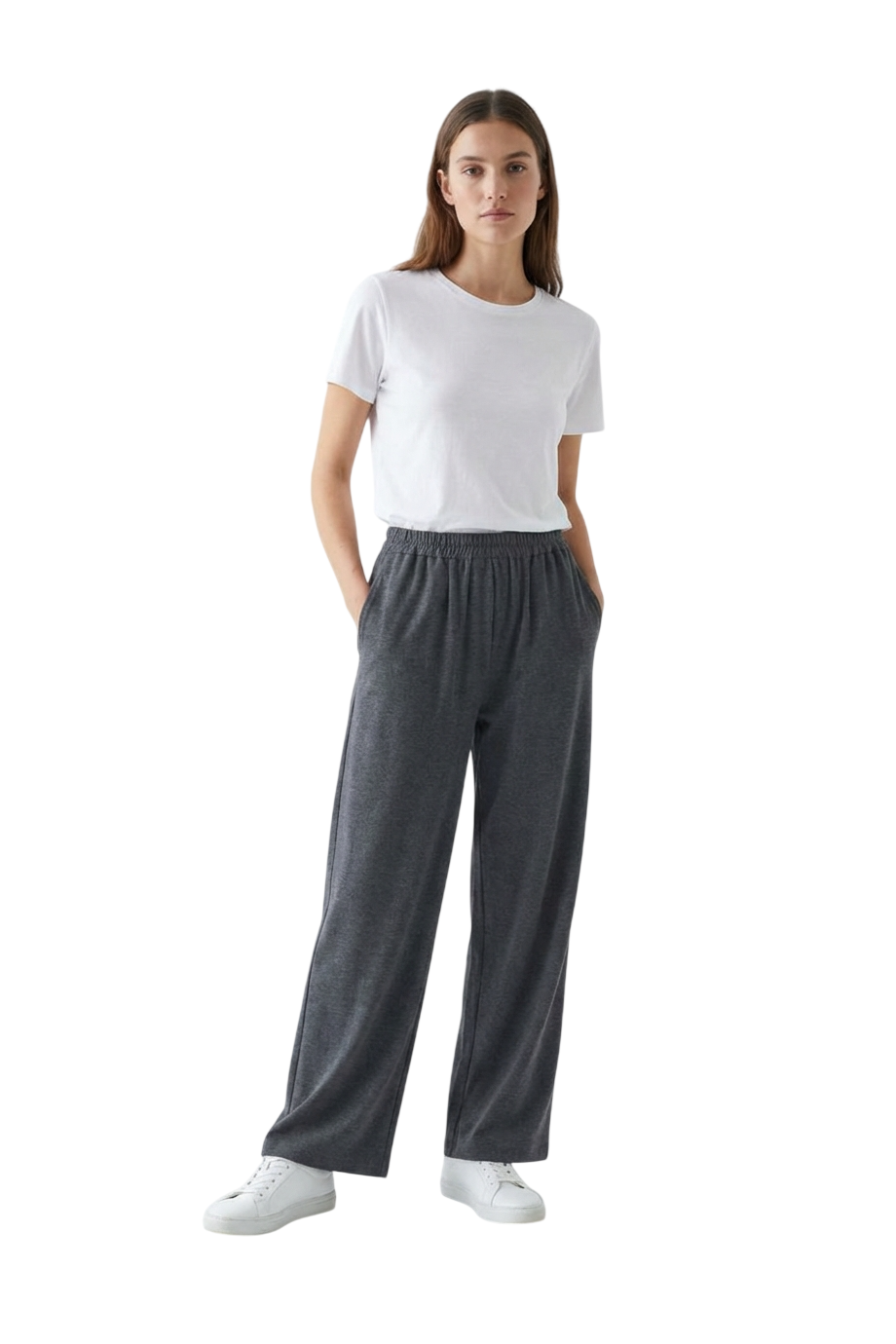 Pamela flannel wool pants