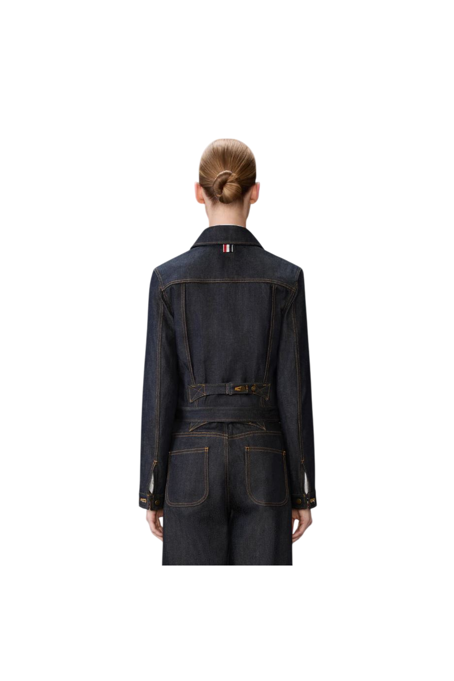Shrunken Japanese-cotton denim jacket