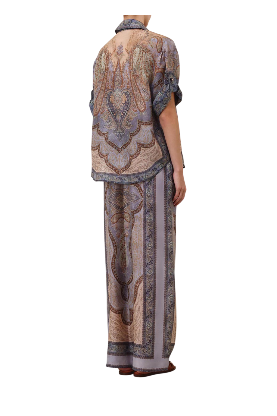 Wanterlust printed silk pants