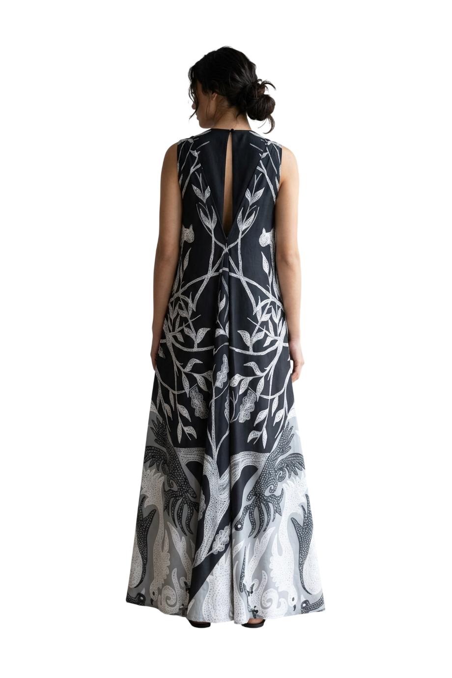 05 Whispers of the Earth silk-blend kaftan