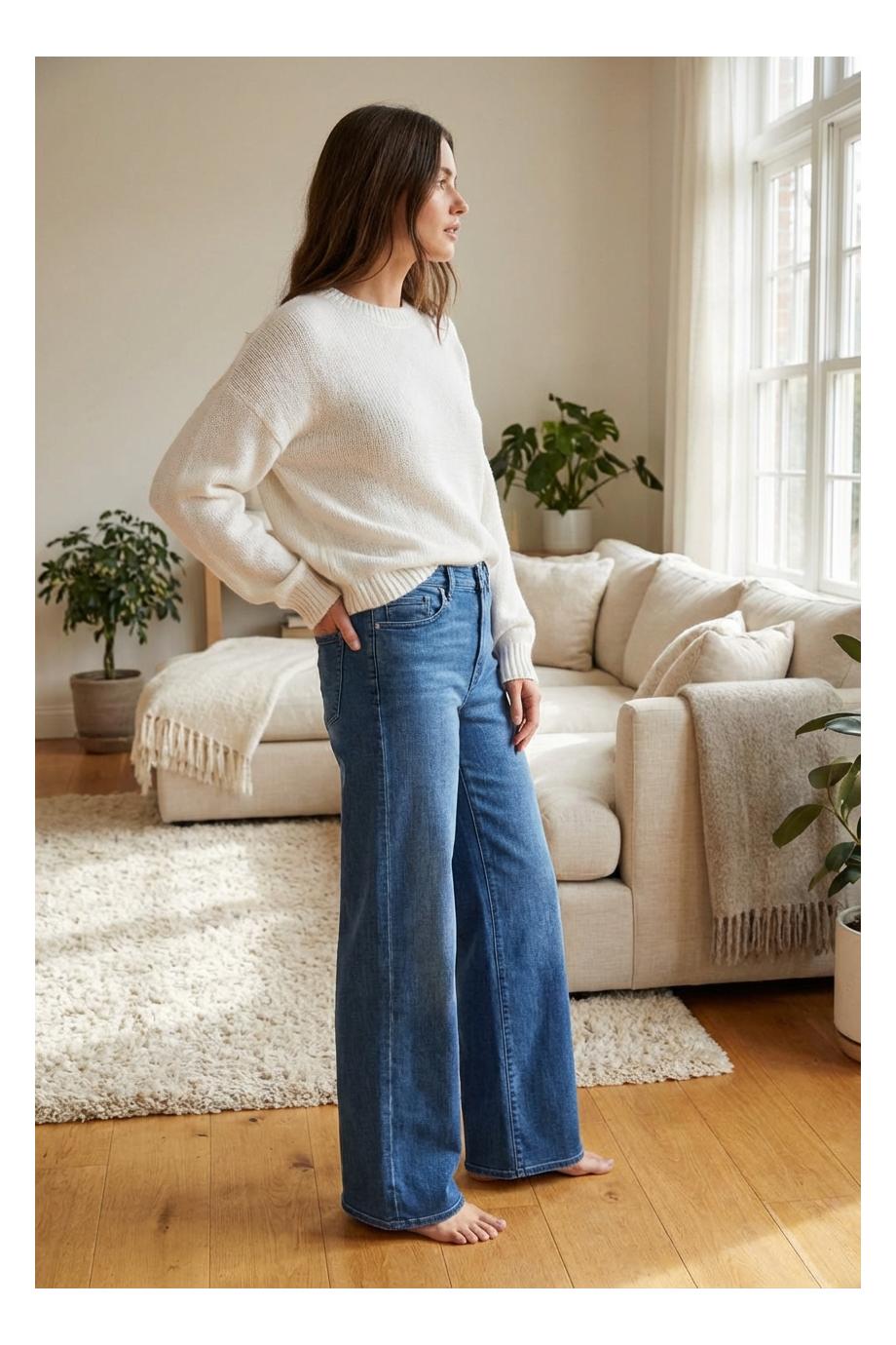 The Slim palazzo jeans 