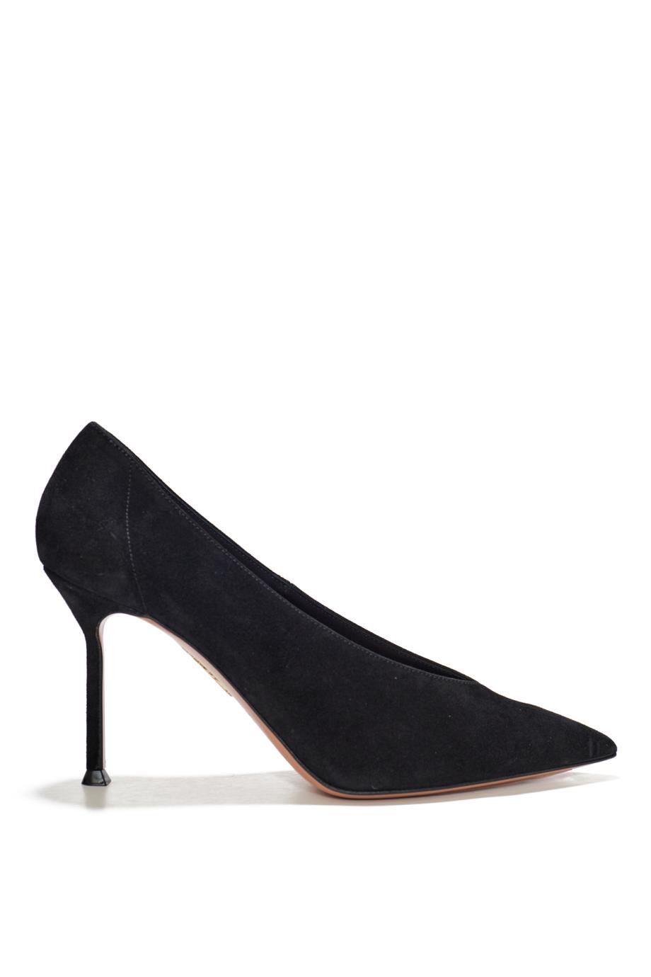 Voltaire 85 suede pumps