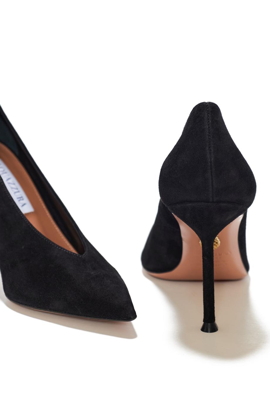 Voltaire 85 suede pumps