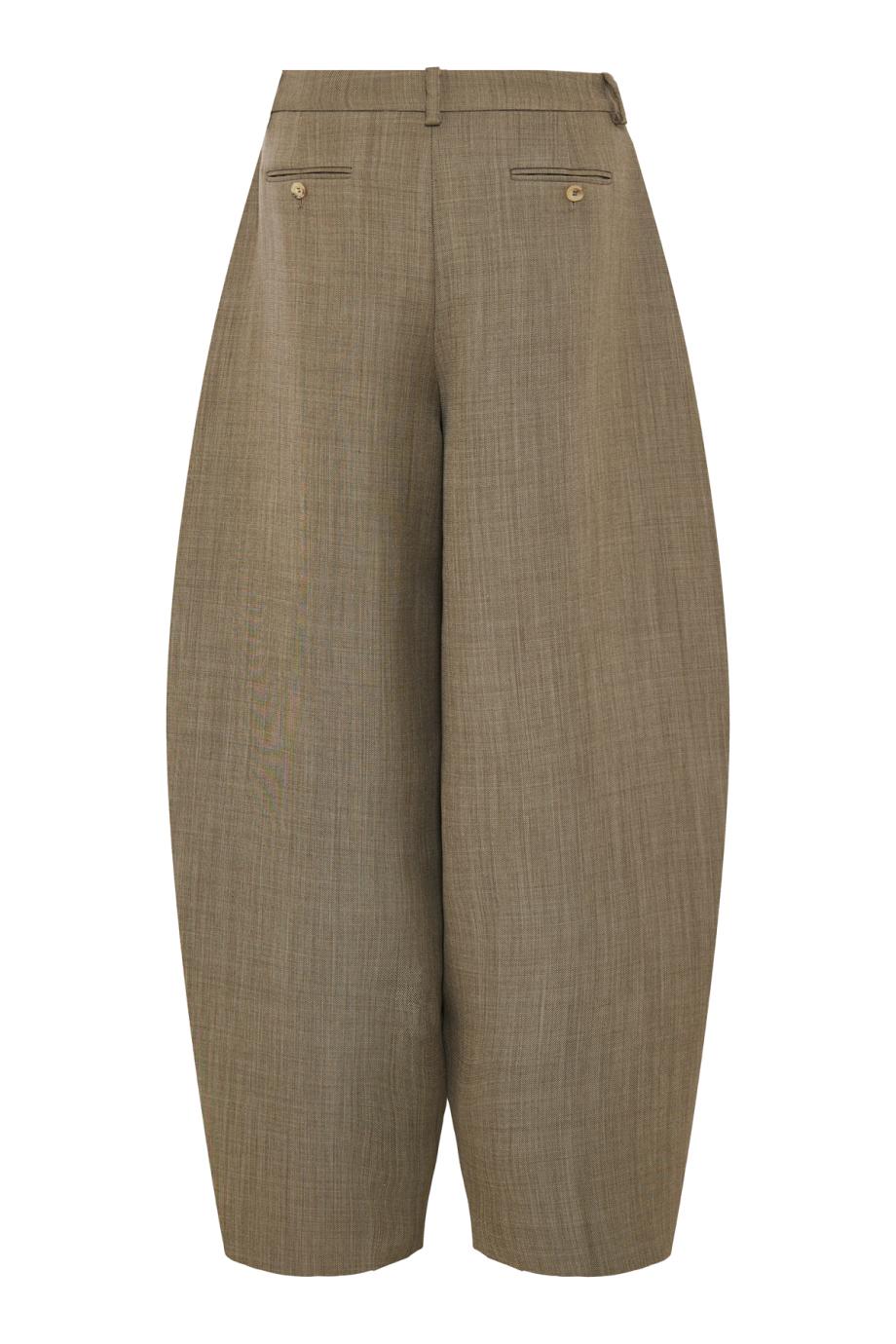 Wool Balloon trousers in beige