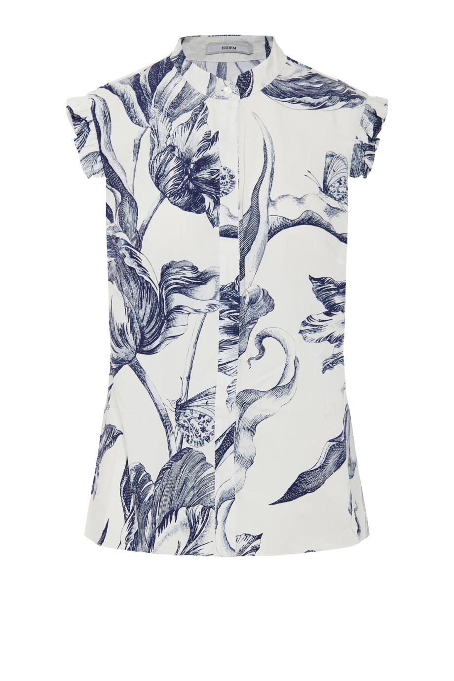 Floral Print Sleeveless organic-cotton Top