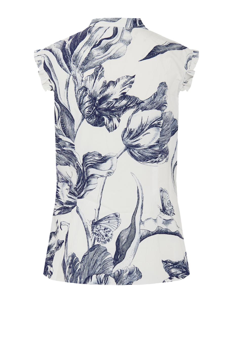 Floral Print Sleeveless organic-cotton Top