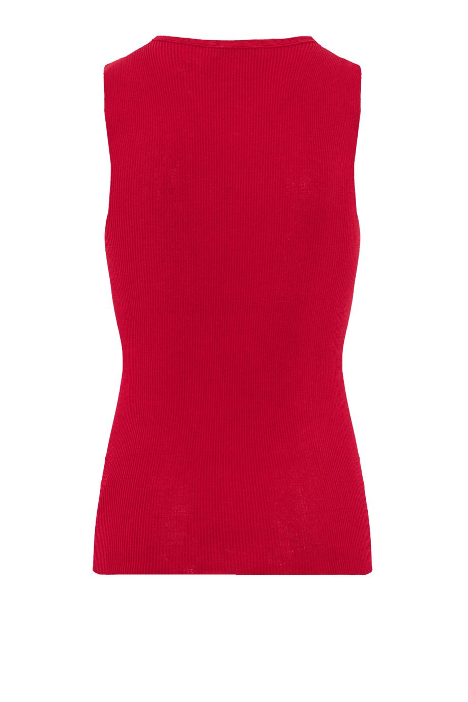 Silk and cotton sleeveless sweater