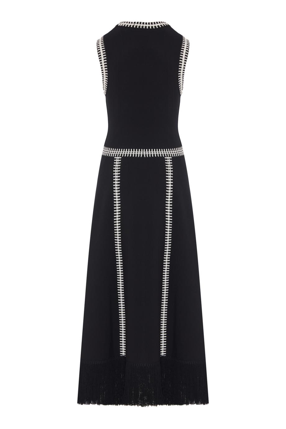 Holiday jacquard-knit midi dress