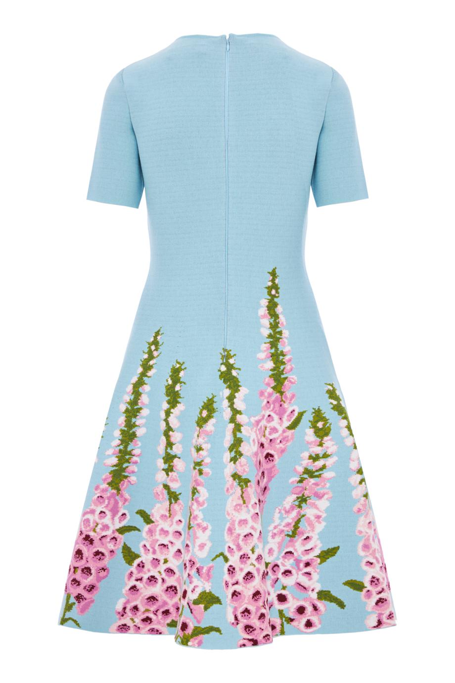 Degradé Foxglove Jacquard Knit midi Dress