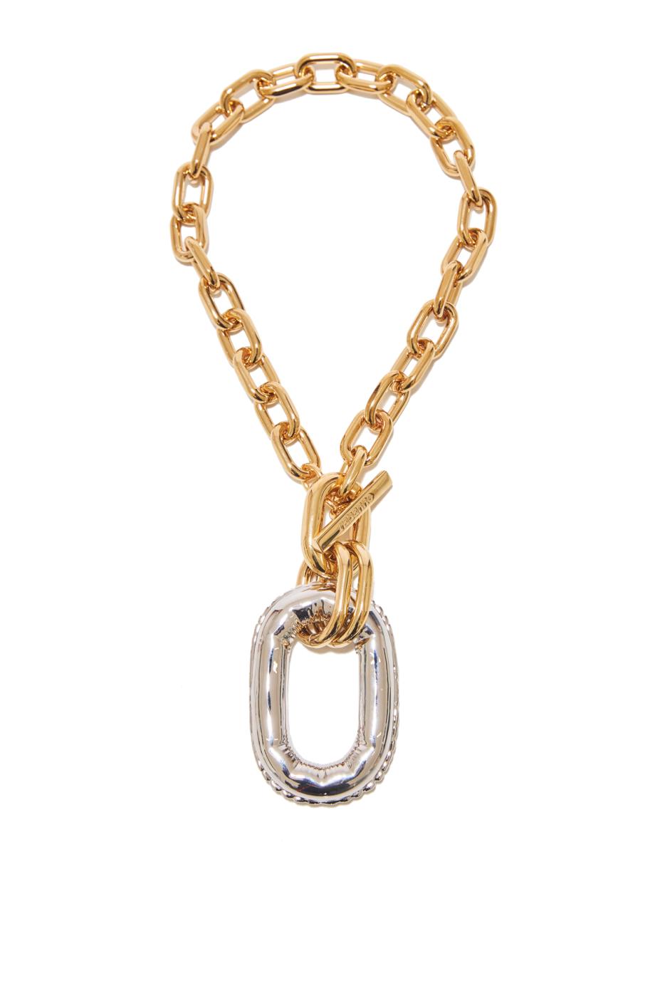 Gold and silver tone choker
