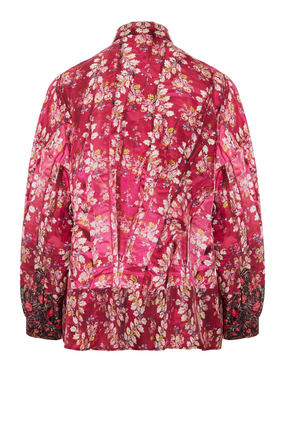 Aloe printed silk shirt