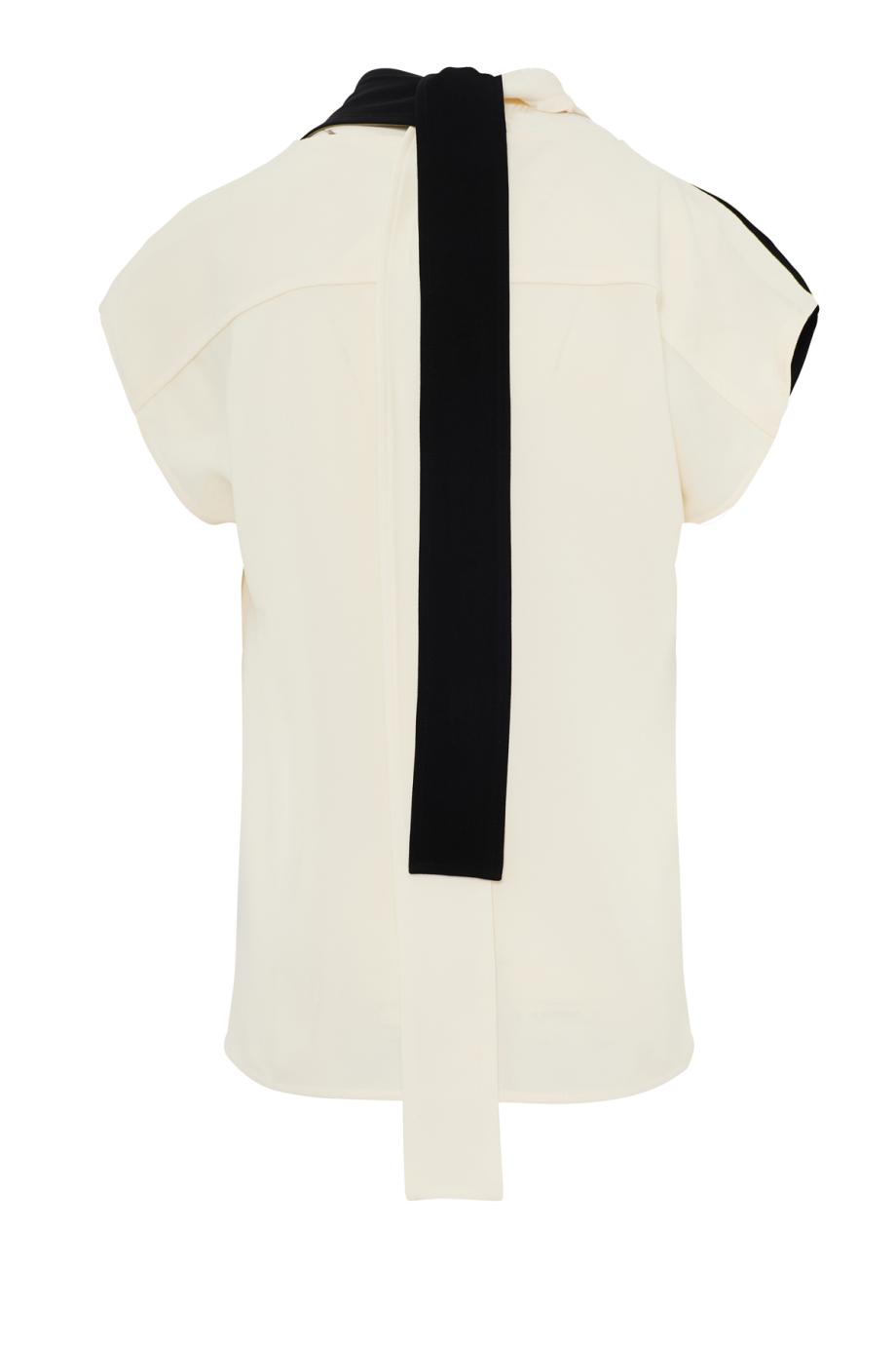 Elsa double-crepe top