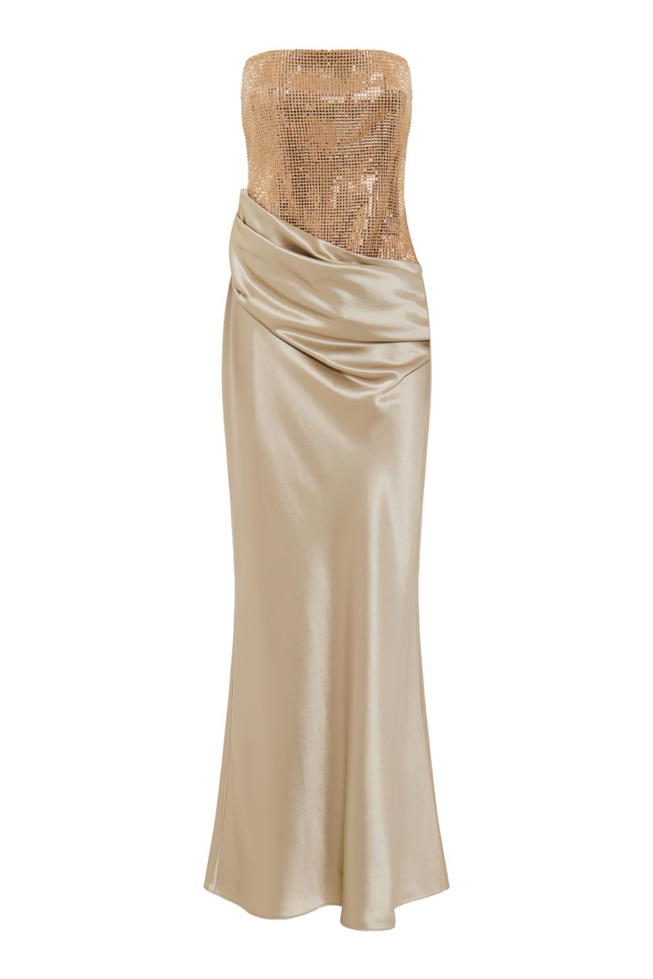 Alexandra embellished strapless maxi dress  