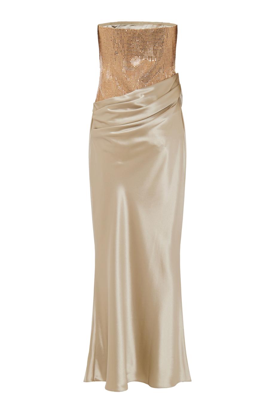 Alexandra embellished strapless maxi dress  