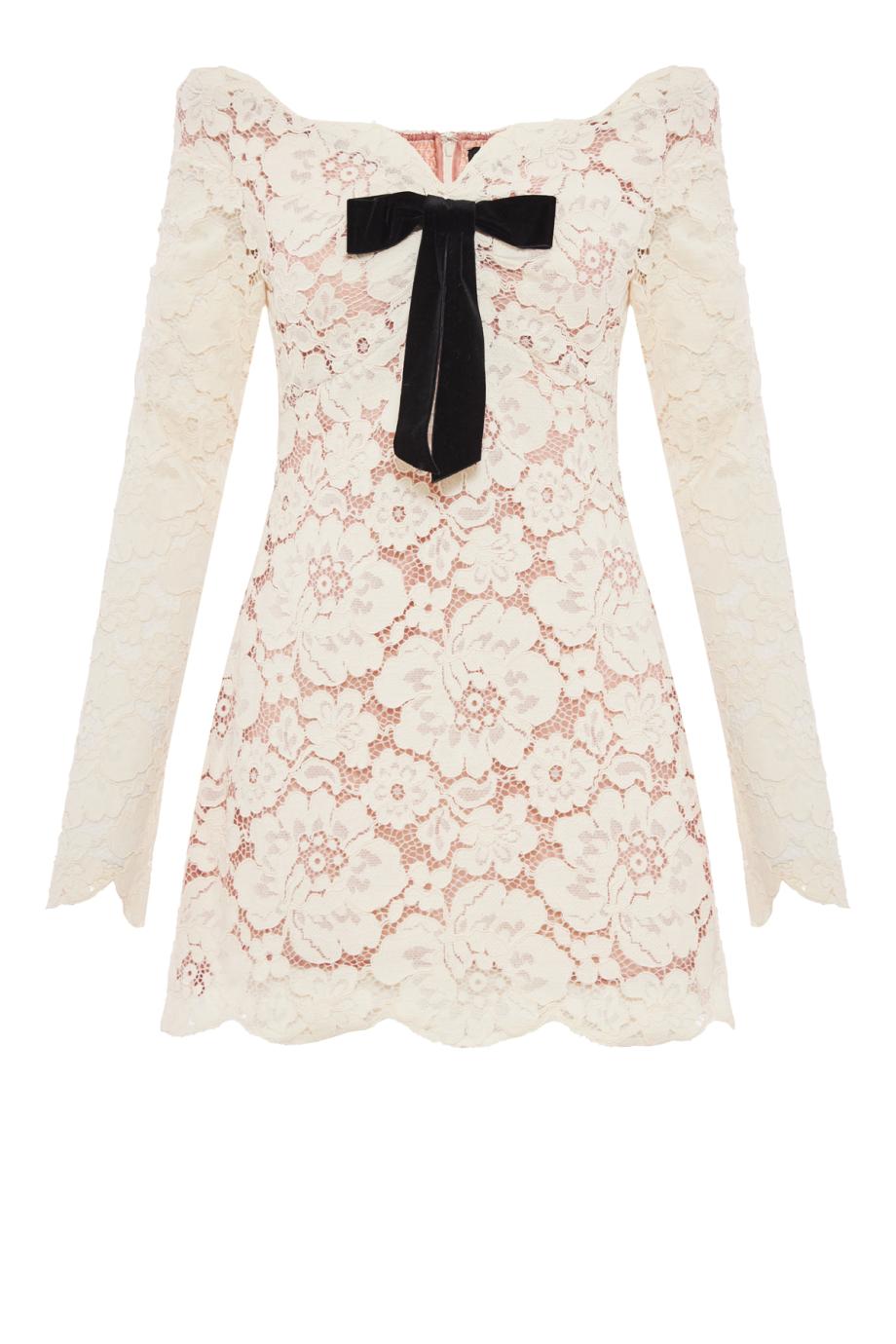 Perdita lace mini dress