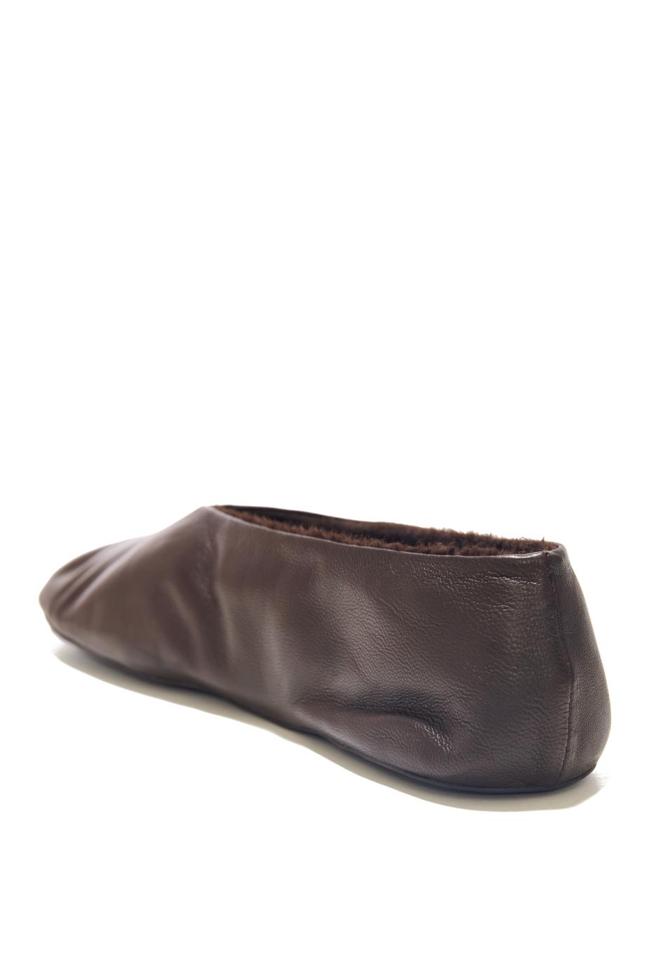 Stella leather flat shoes