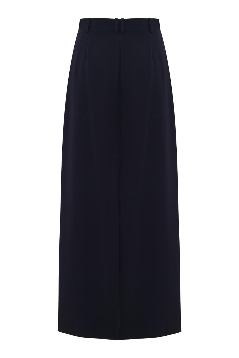 Roux wool-crepe maxi skirt