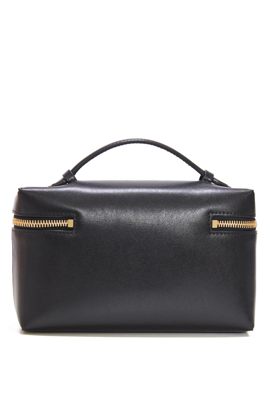 Vanity Crossbody In Black Leather