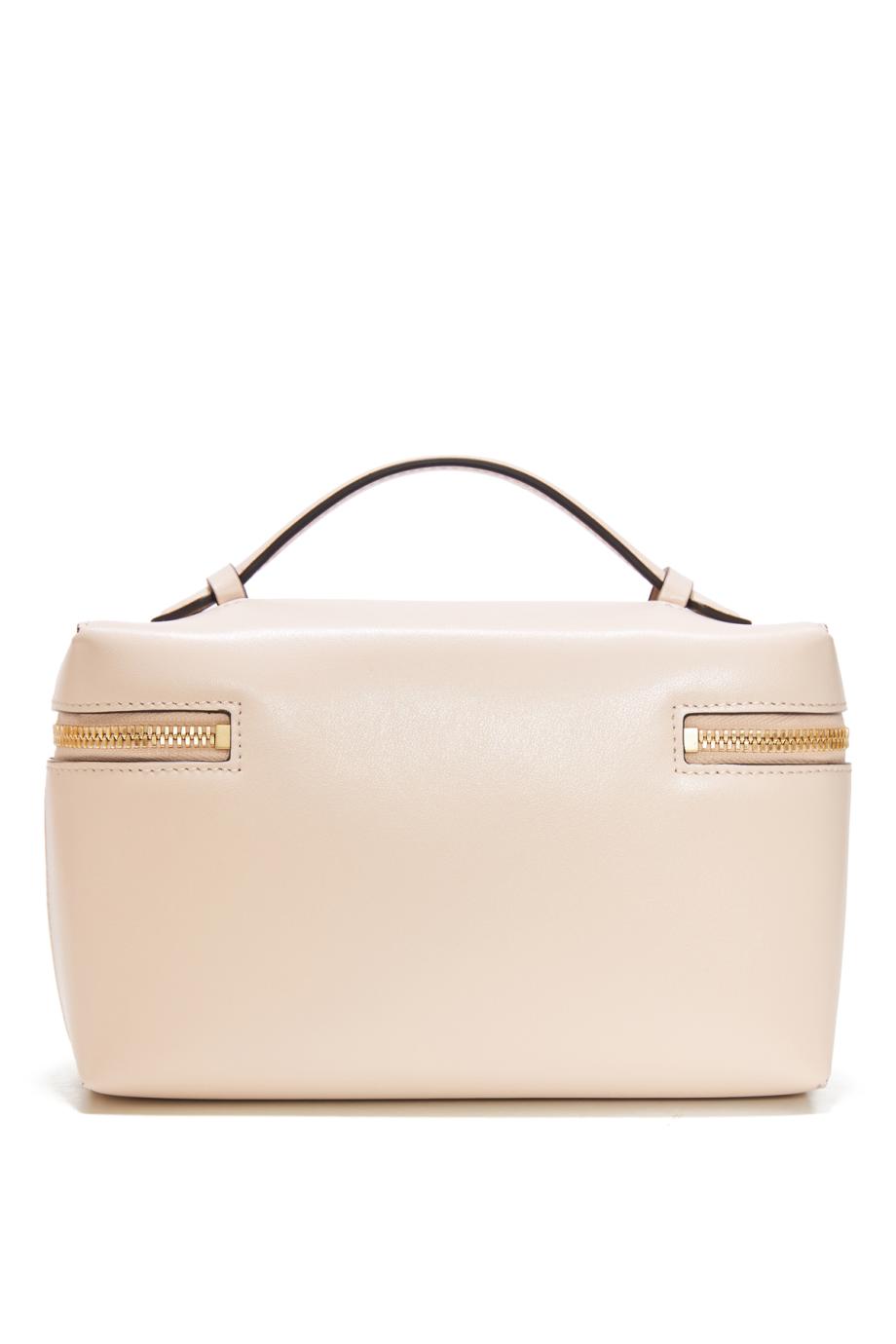 Vanity Crossbody In Pale Rose Leather